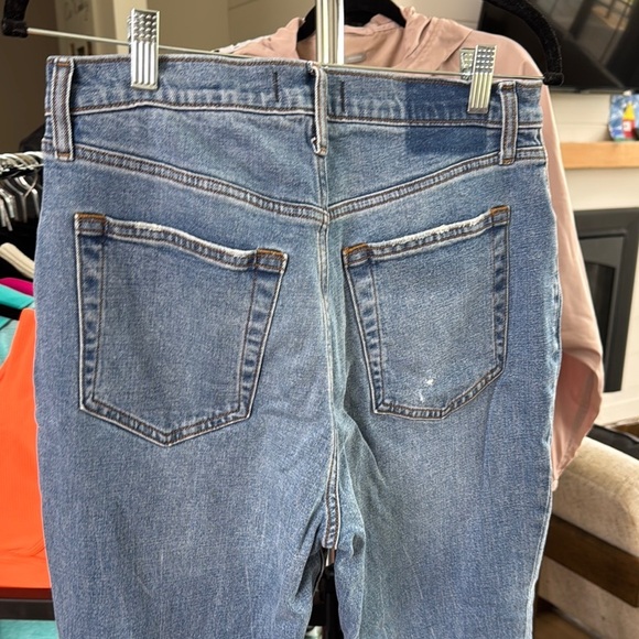 Abercrombie & Fitch Blue Straight Leg Distressed Jeans – Size 30 Extra Short - Picture 7 of 7